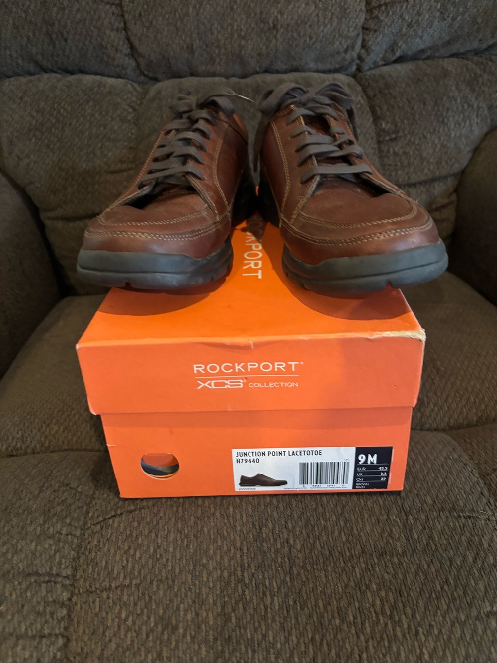 New Stockport Brown Men's Lace-Up Casual Oxfords